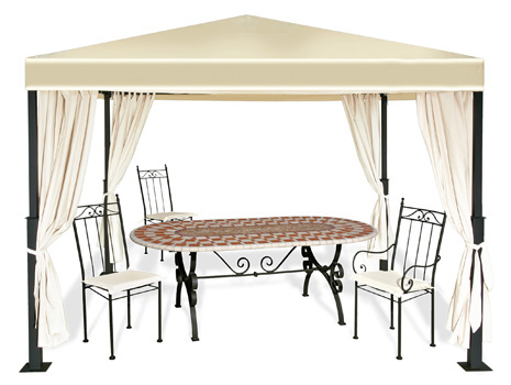 Re.Garden gazebo grigio antracite alto